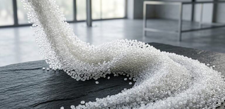 White polymer pellets — compatibilizer technical guide